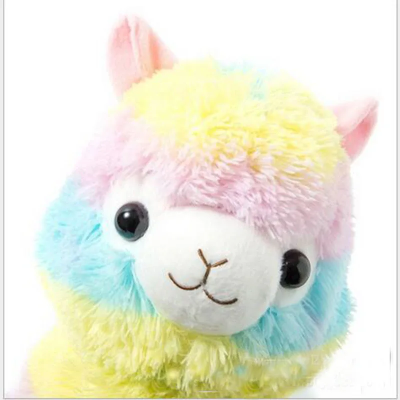BSTAOFY Dropshipping 17/30CM Rainbow Alpacasso Alpaca Doll Horse Plush Toy Stuffed Animals Colourful Dolls Gift for Chindren | Игрушки и
