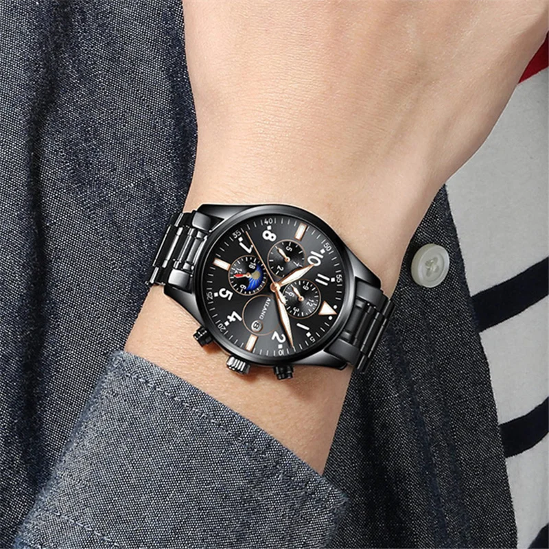 

Relogio Masculino AILANG Mens Watches Top Brand Luxury Automatic Mechanical Watch Men Multifunction Business Waterproof Clock