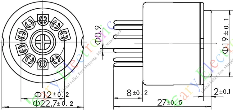 Розничная и оптовая продажа бакелитовая вакуумная трубка тестирование розетки 2