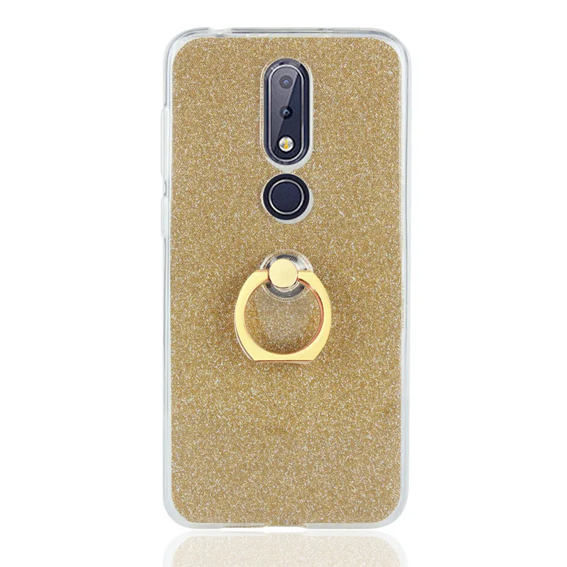 Для Nokia 6 1 Plus чехол для телефона X6 2018 TPU силиконовый мягкий кольцевой кронштейн