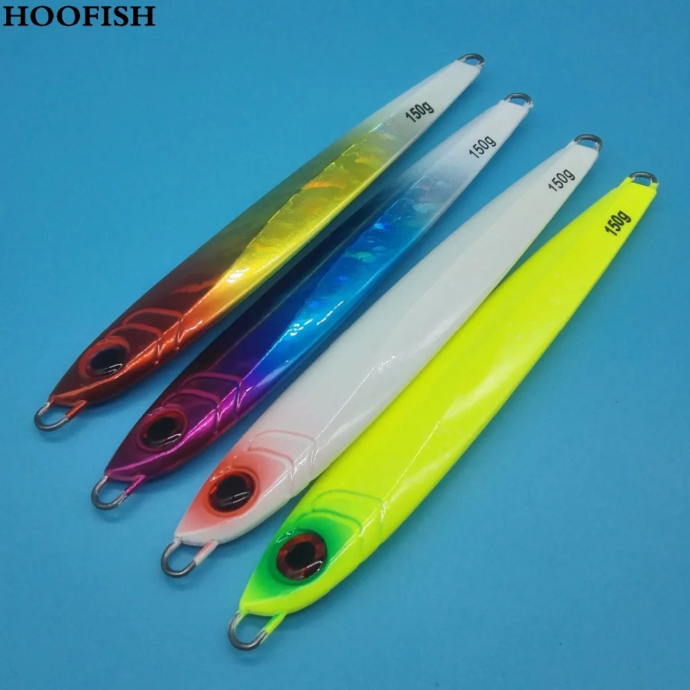 Рыболовная приманка для джиггинга HOOFISH 4 шт./лот 150 г/200 г цвета искусственная