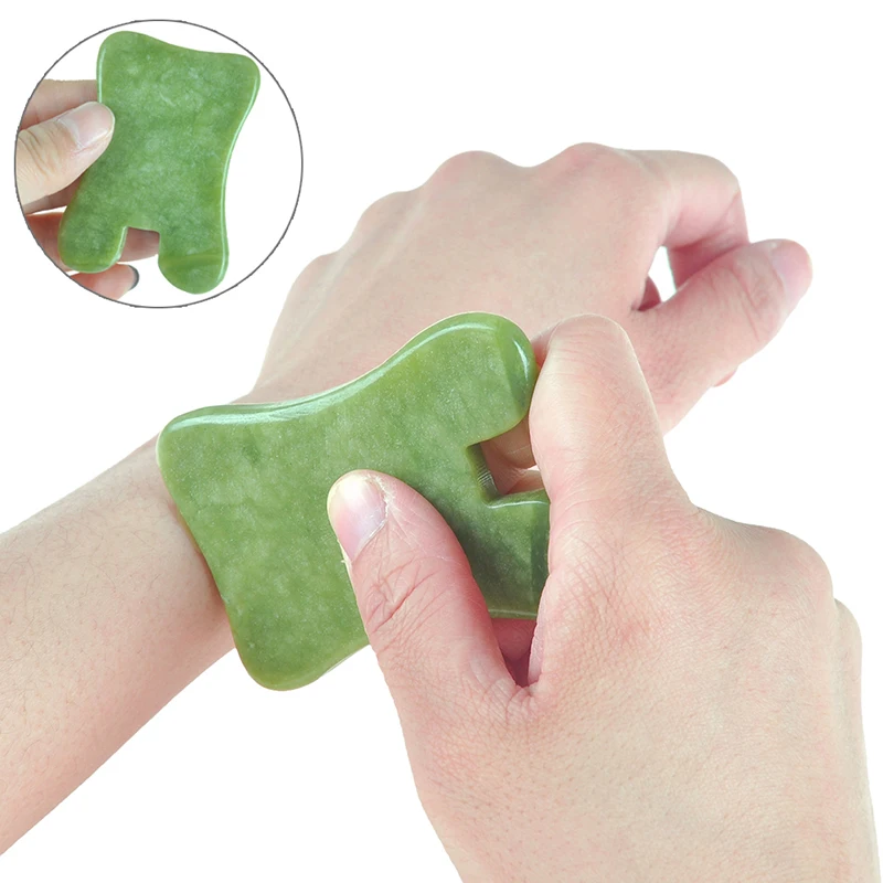 

1PC Natural Jade Stone Guasha Board Massage Tool SPA Therapy GuaSha Massager Antistress Body Care Scraping Board