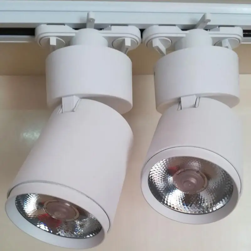 8 шт. LED COB рельсовая лампа AC85V 265 V прожектор Регулируемая дорожка освещение для