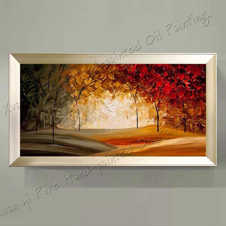 100% ручная краска палитра нож текстурированная картина маслом на холсте