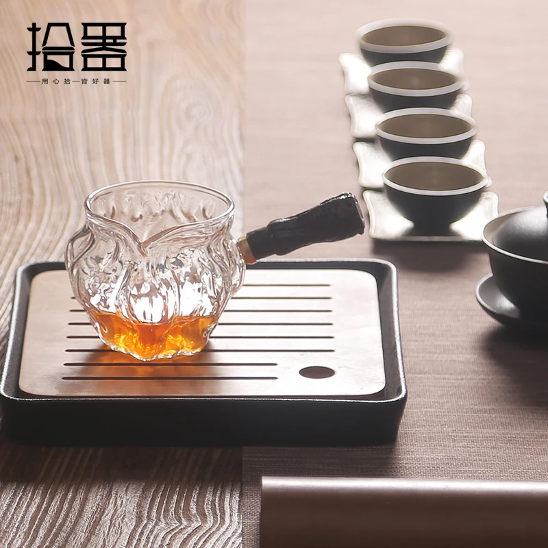 Японский термостойкий чайник ручной работы из прозрачного стекла посуда для