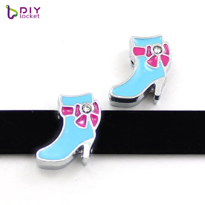 8 мм с красивыми туфлями на высоких каблуках Slide Charms Fit Diy браслет ремень и для
