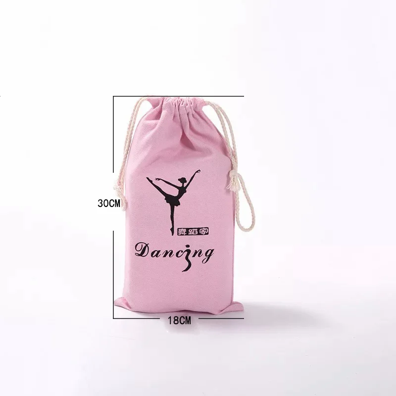 pink 30X18cm ; розовые балетки для маленьких девочек; Сумочка для танцев; AS8650; Детские Балетки; сумки для девочек - Цвет: pink 30X18cm