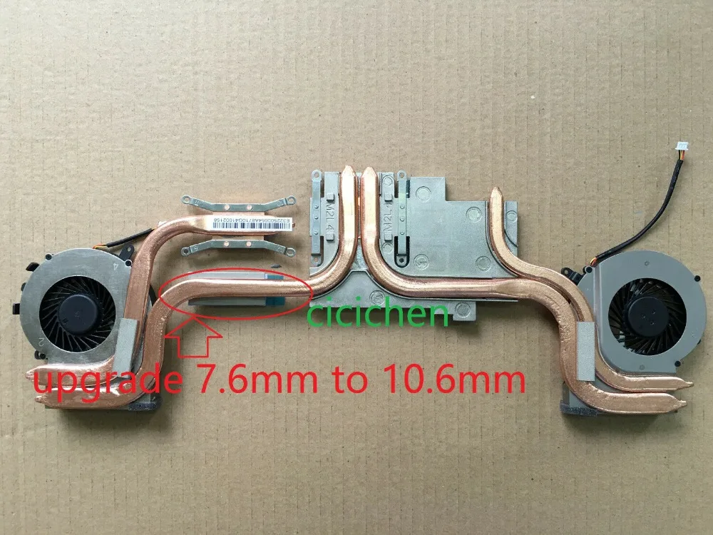 Кулер вентилятор/радиатор для MSI GE62 6QC 6QD 6QE 6QF 6QL GL62 PAAD06015SL N317 N318 Процессор GPU радиатор E322500039CA910F26001880
