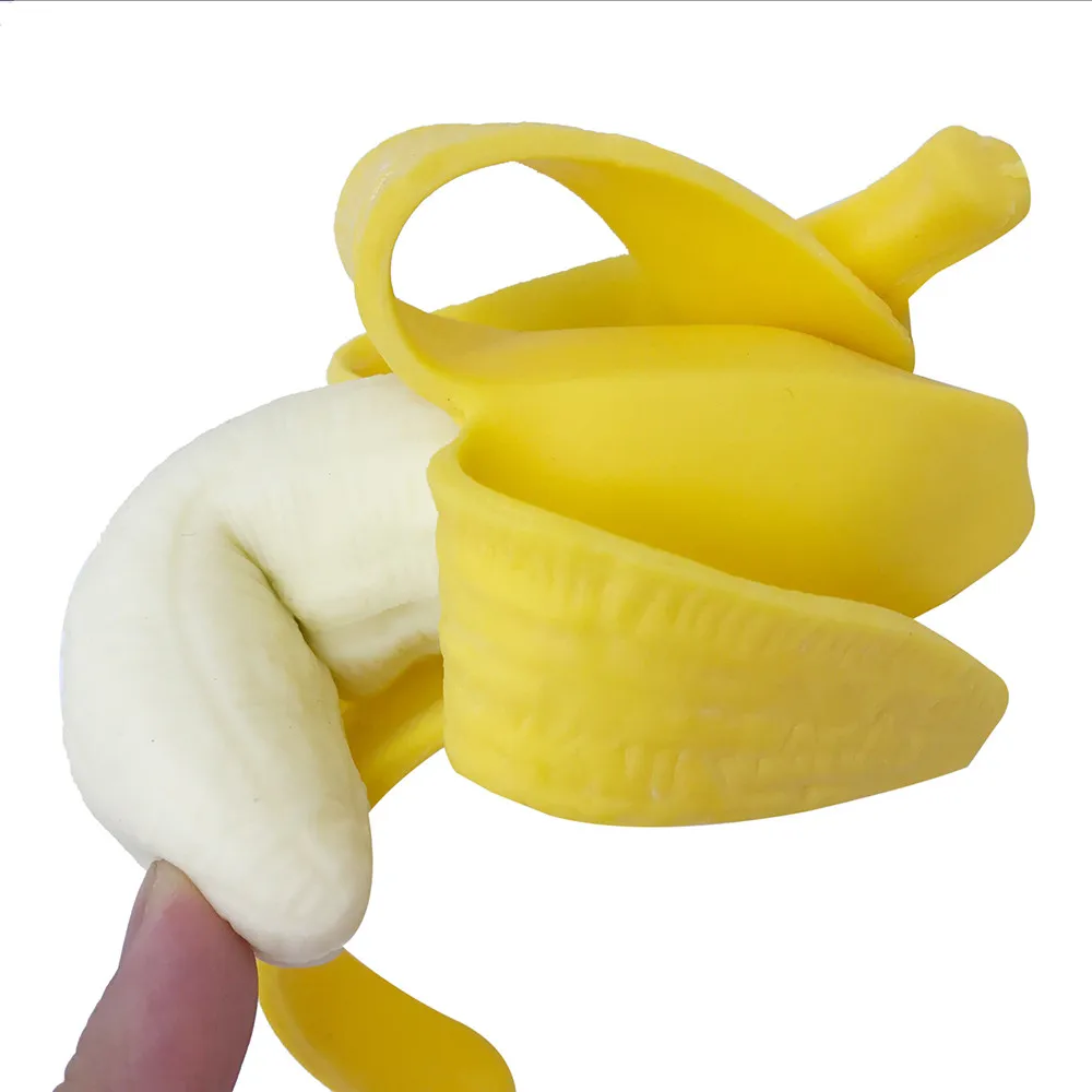 Имитация Джамбо банан Сжимаемый Mochi Веселая забавная кавайная игрушка для снятия