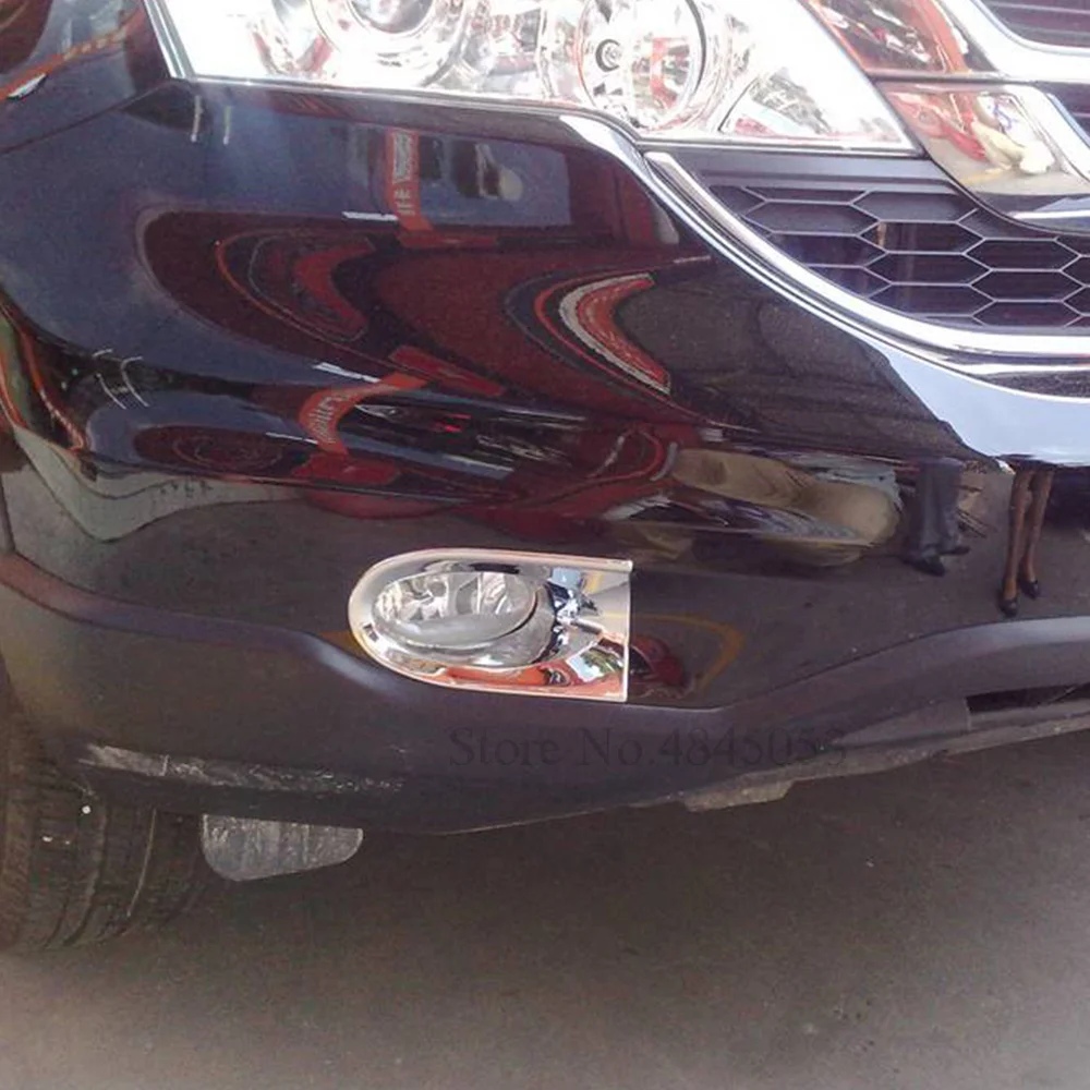 Для Хонда сrv CR-V 2007 2008 2009 2010 2011 передняя противотуманная фара рамка ABS хромированный корпус для противотуманной фары отделка молдингом