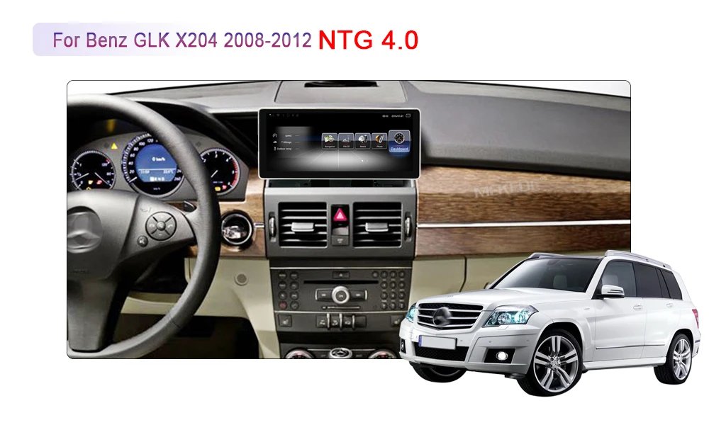 MEKEDE Android 7,1 автомобильный мультимедийный плеер для Benz GLK X204 2008-2012 10,25 дюймов сенсорный экран gps-навигация, радио, стерео тире