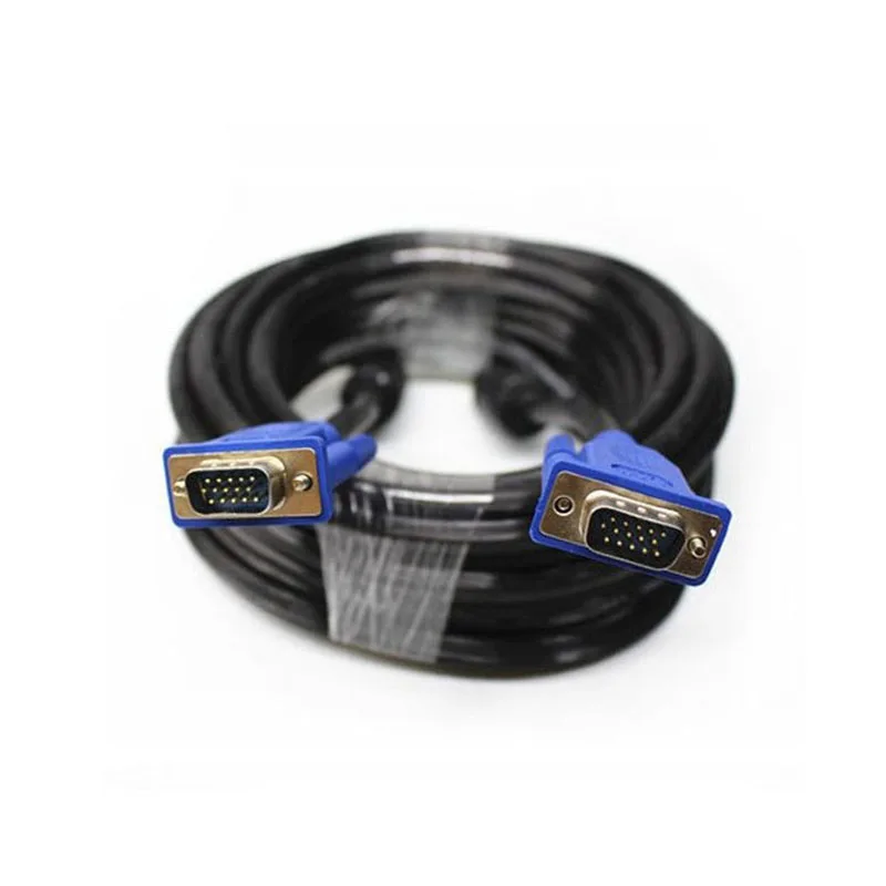 Кабель VGA 3 м 10 футов синий 15 контактов SVGA линия штекер m/M HD I Vga к передающий провод