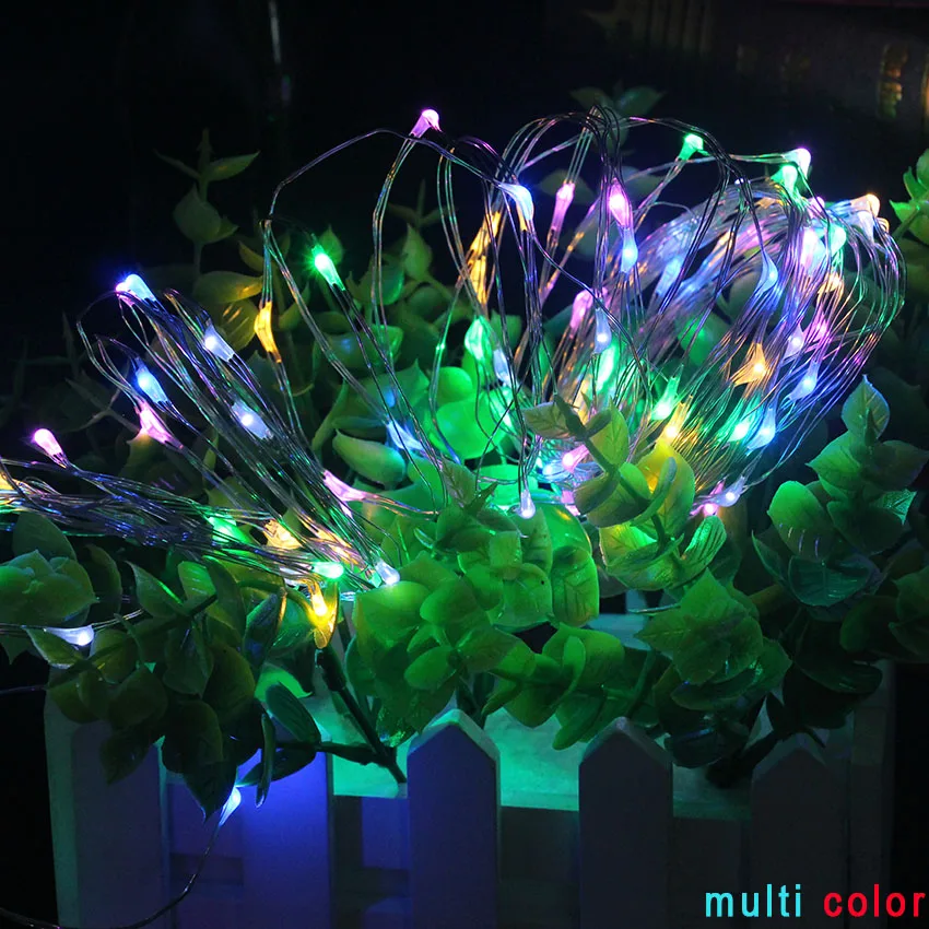 USB 5V 8 Modes Remote control 100LED 50LED SMD Sliver Light Waterproof String Fairy Lamp For Party Wedding Holiday LED Dec | Лампы и
