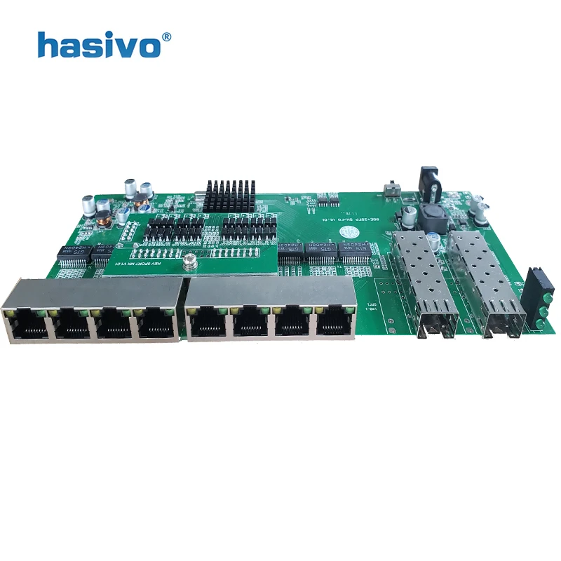 Reverse PoE switch 8x10M/100M/1000M Port &amp 2 SFP Gigabit Ethernet PCB motherboard | Компьютеры и офис