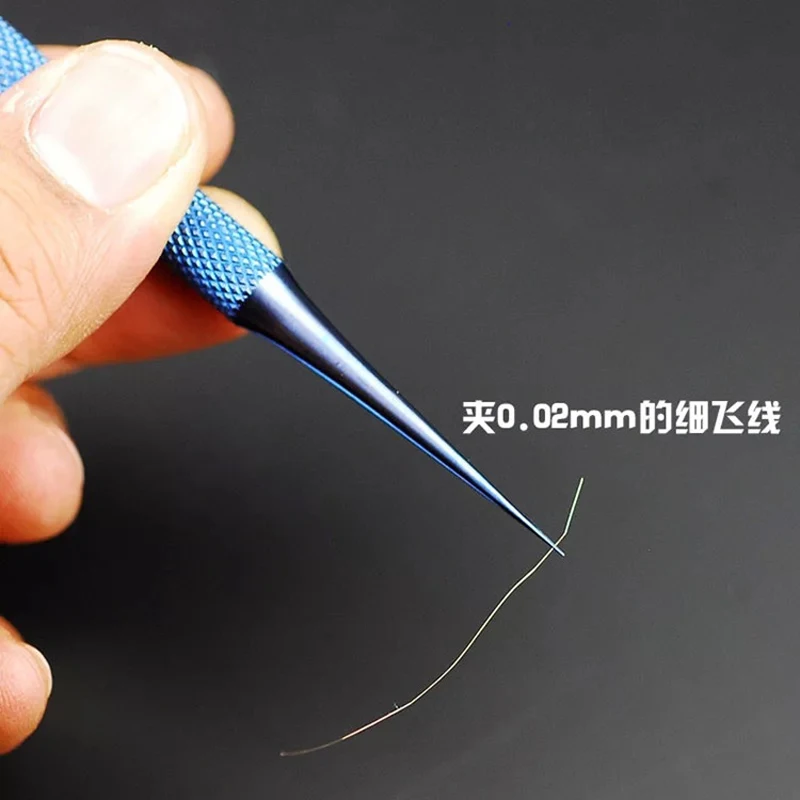 Professional Repair Fly line Пинцет для предотвращения оставления отпечатков пальцев плоскогубцы Перемычка линия 0,02 мм для Apple материнская плата для iphone медная проволока