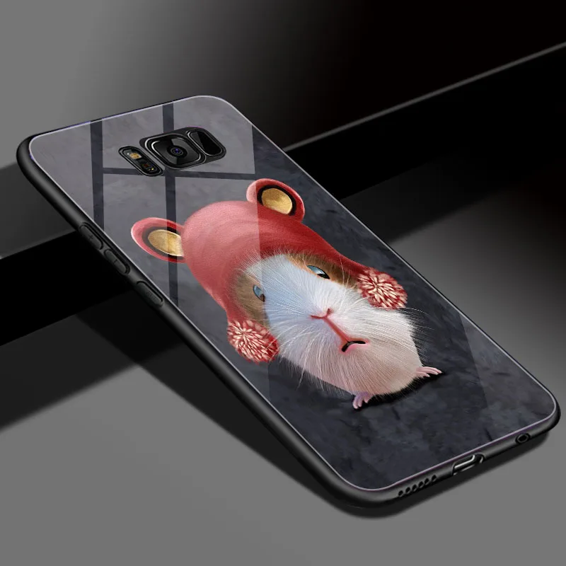 DIY фото по индивидуальному заказу чехол для телефона для samsung Galaxy S8 S9 закаленное Стекло чехол samsung Galaxy A6 A6Plus A7 j3 J5 J7 j530 - Цвет: BLK-19