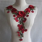 Вышитый воротник с цветочной вышивкой, 1 шт. YL504, отделка одежды