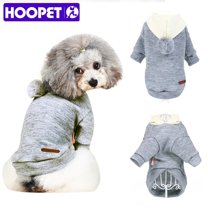 HOOPET собака кошка свитер со щенком Толстовка пальто Hairball теплый костюм одежда Новинка