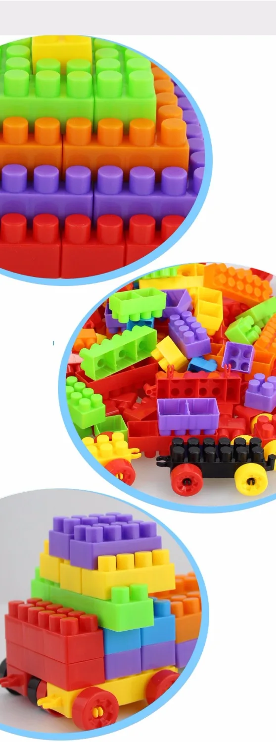 YARD 72/180/300 шт. Строительный блок дизайнерский конструктор развивающие игрушки