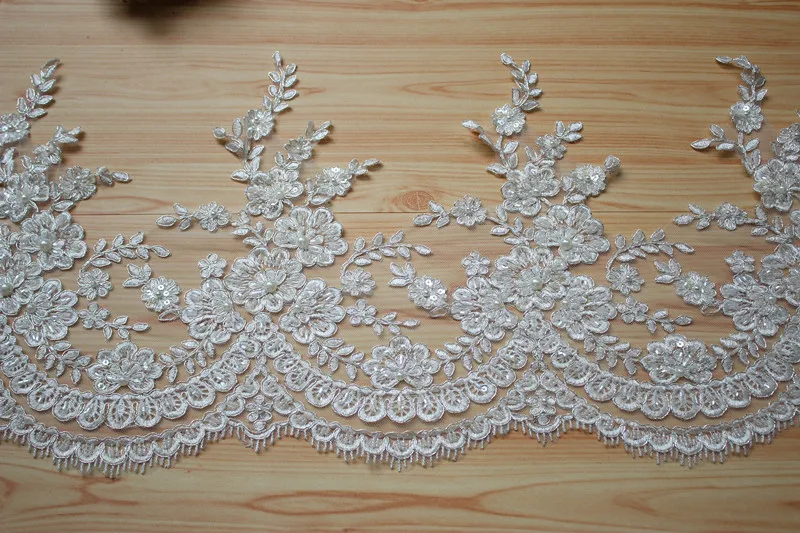 27 см или 10 62 дюйма серебро и слоновая кость ручная работа бусины Алансон