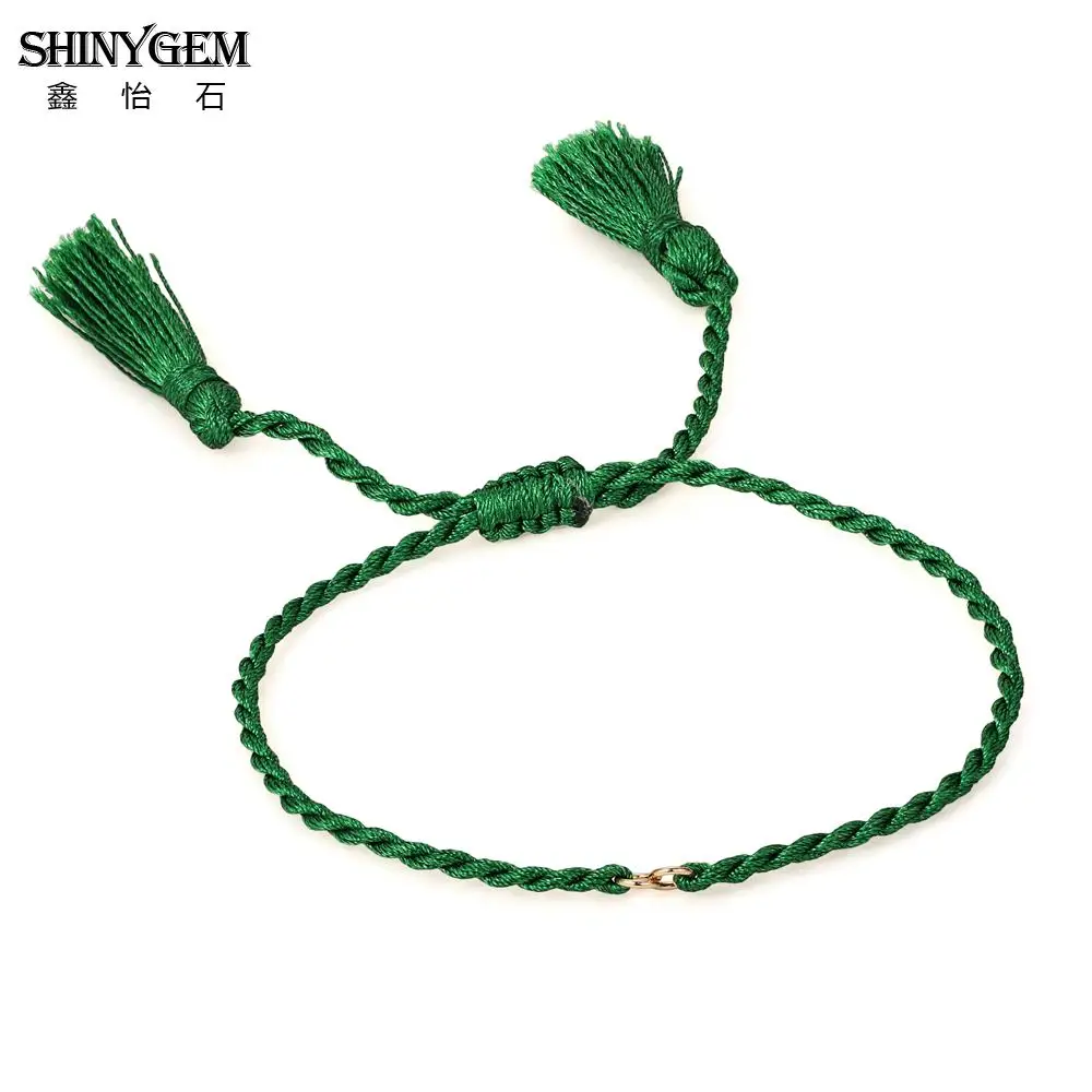 ShinyGem DIY кисточка браслет ручной работы с регулируемой тесьмой для изготовления