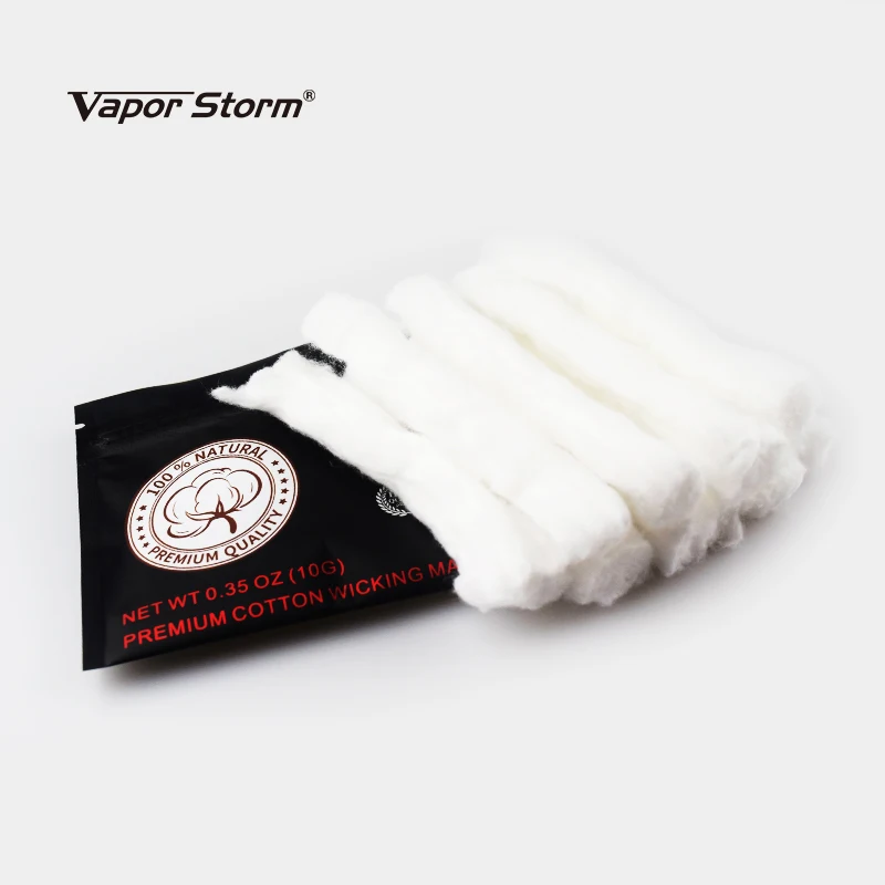 Оригинальный органический хлопок Vapor Storm Cotton King Coil Wick Heating Wire с аксессуарами для DIY