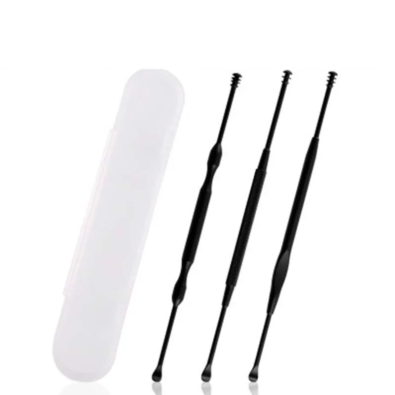 3 шт./лот из нержавеющей стали для удаления воска куретка уха ложка ушного