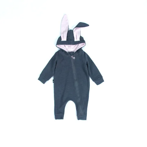 duck blue Одежда для новорожденных; комбинезоны для мальчиков; хлопковый комбинезон с большими ушками для малышей; Комбинезон для маленьких мальчиков; Осенняя стильная одежда для малышей - Цвет: duck blue