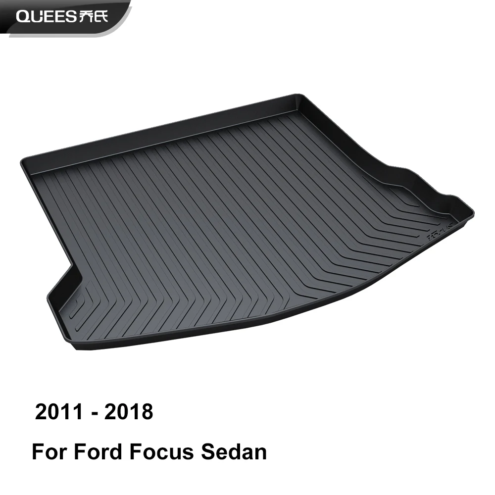 QUEES коврик для багажника Ford Focus Mk3 2012 2013 2014 2015 2016 2017 2018 (международная версия)| |