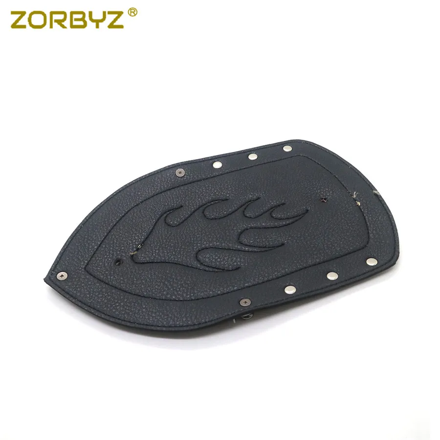 ZORBYZ Мотоцикл Пламя искусственная кожа равнина заднее крыло нагрудник для Harley