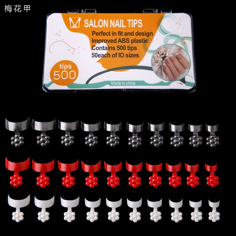 500 шт./кор. Южно-Сливовый цветок французский салон акриловое искусство накладные