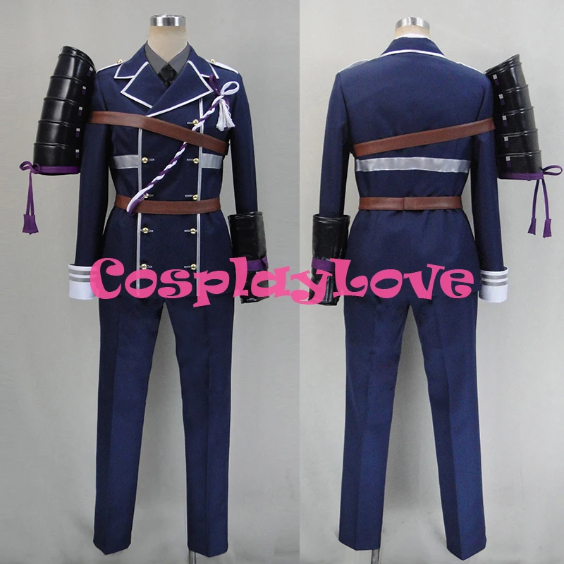 

Free shipping Custom Made Honebami Toushirou Cosplay Costume from Sword Dance Touken Ranbu Online Anime Set Clothing Christmas