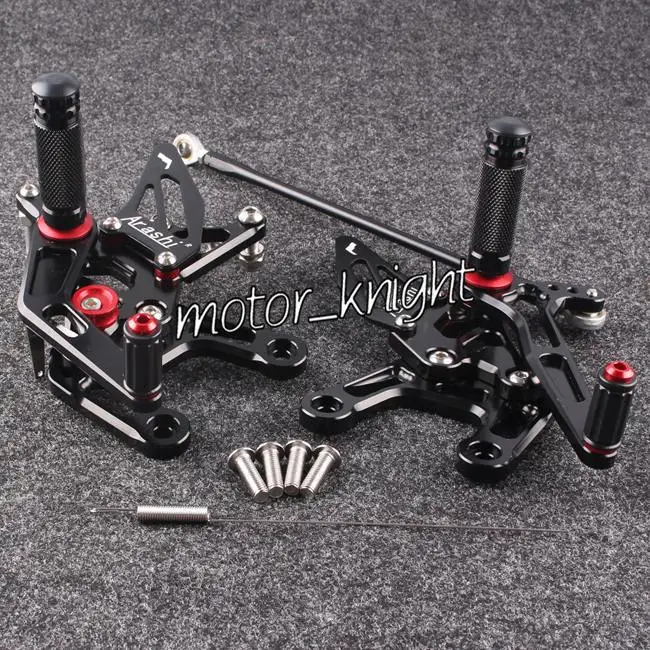 

Motorcycle Rearset Rear Sets ZX10R Foot Pegs Fit Ninja ZX10R 2011-2014 Black