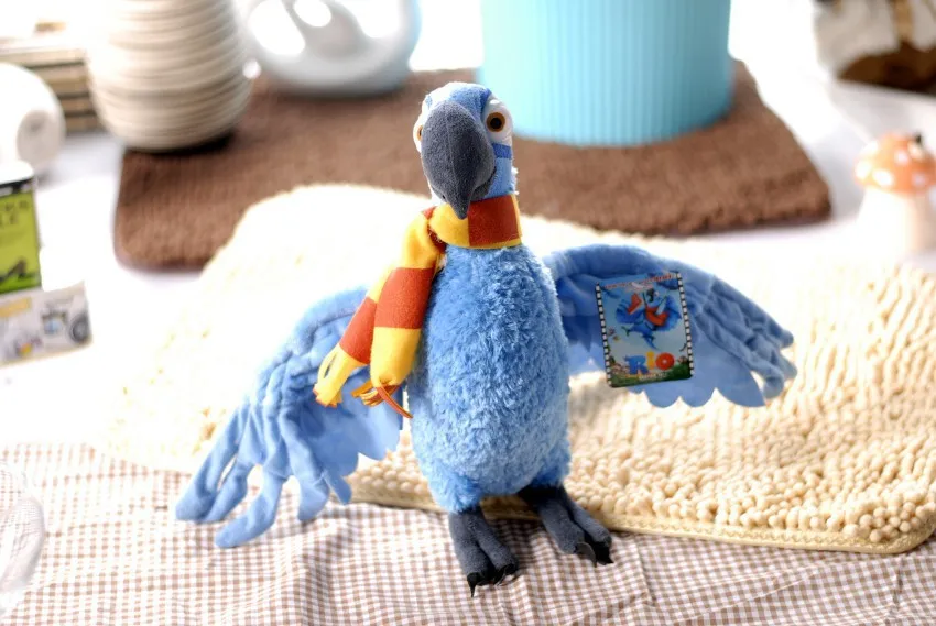 

big plush lovely parrot toy Rio movie blu toy boy parrot toy gift about 48cm