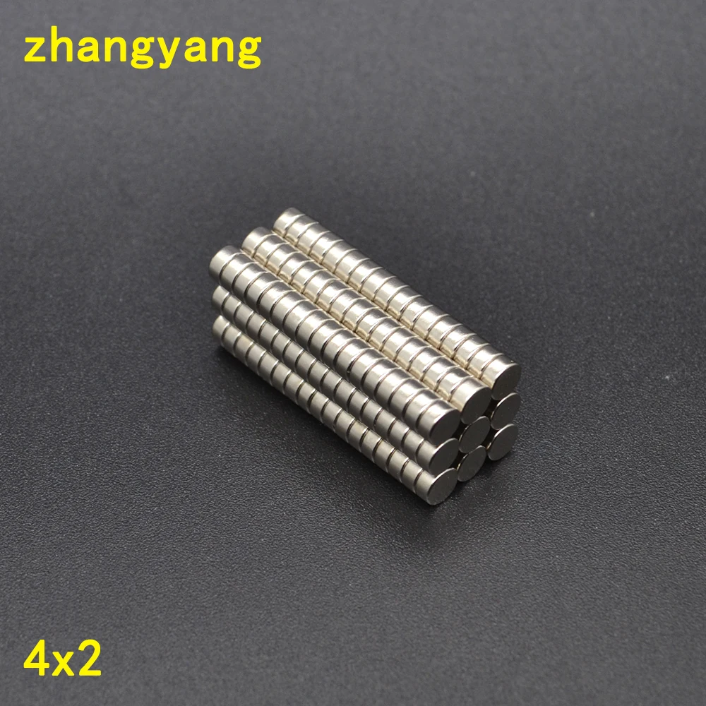 100 шт 4x2 N35 4 мм * 2 meodymium магнит мини диск диаметром x сильный Мощный круглый оптовая