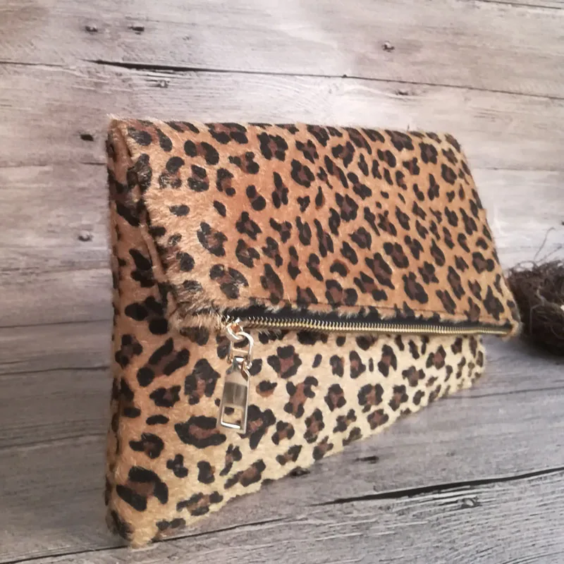 29*17 см Короткая Меховая леопардовая вечерняя сумка оптом заготовки Cheetah откидная
