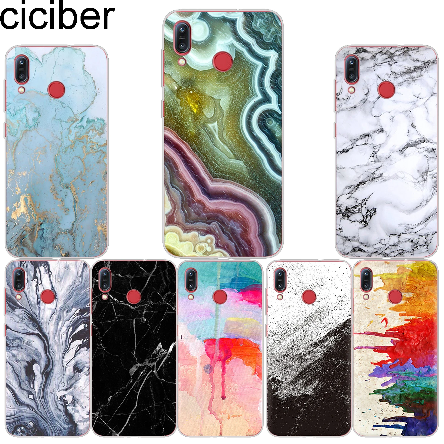ciciber Phone Cases For ASUS Zenfone Max Pro (M1) (M2) Case Soft Back Cover ZB601KL ZB602KL ZB631KL ZB633KL ZB555KL Marble |