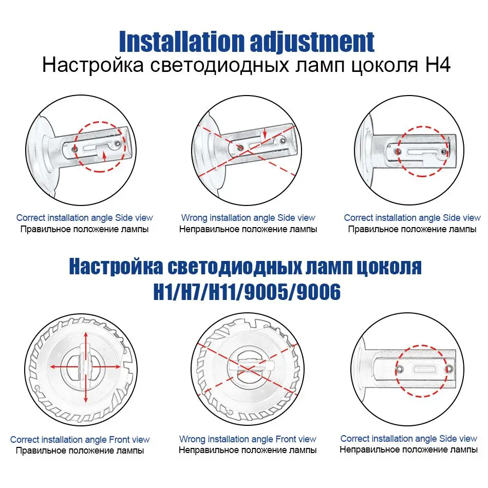 Для hyundai Kia Ssangyong Daewoo/Volkswagen 2 шт. автомобильные лампочки 72 Вт 6000 К белый свет Автомобильные фары светодиодный свет авто 12 В