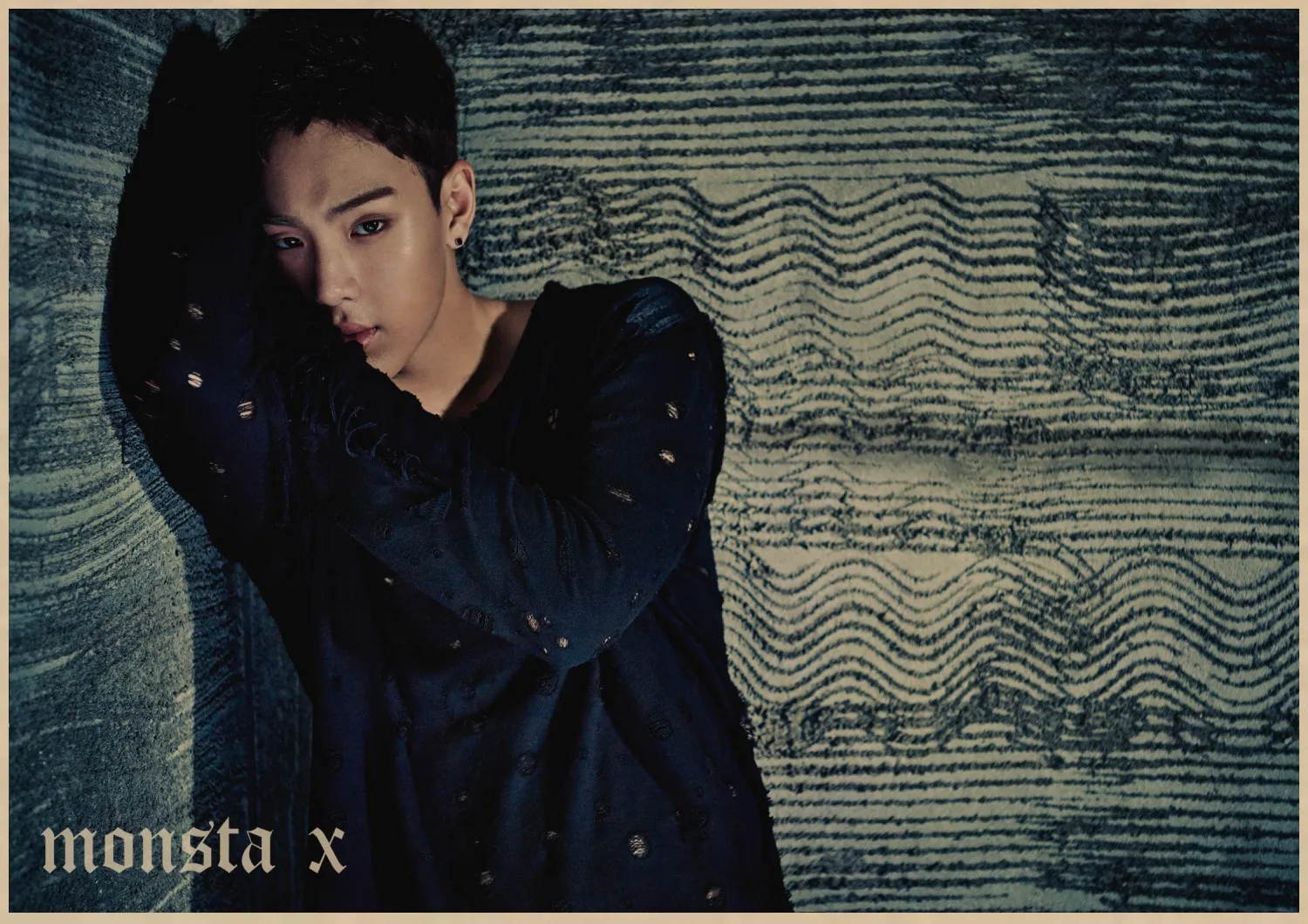 22 Ретро MONSTA X плакаты Корейская группа крафт-бумага плакаты четкое изображение принты наклейки на стену украшение дома художественный плакат подарок A1 - Цвет: 22