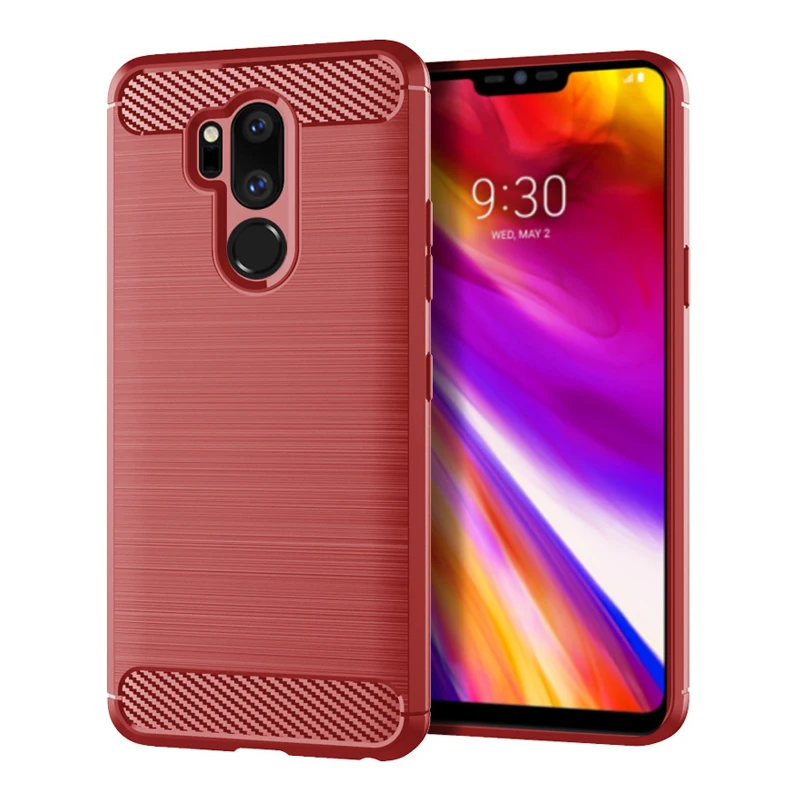 Для LG G7 ThinQ Чехол для мобильного телефона из матового углеродного волокна силиконовый защитный чехол для LG G7 мягкий чехол