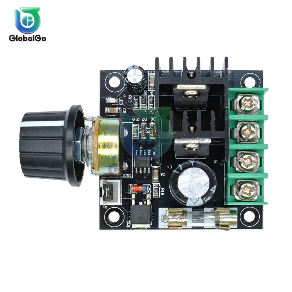 10A 12 V 40 Авто ШИМ тока мотор Скорость модуль контроллера с ручка переключателя DC