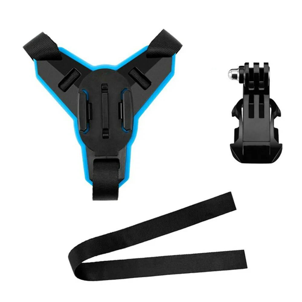 TELESIN Мотоцикл Регулируемый ремешок спереди подбородок и j крюк для Gopro DJI Osmo Экшн