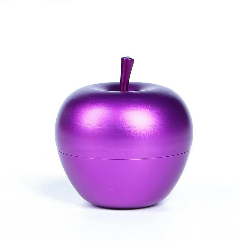 Purple В форме мини-яблока, алюминиевая Герметичная Бутылка, банка, Кухонный Контейнер для хранения, банка для конфет, чайник, снэк-банки, Домашний Органайзер, украшение - Цвет: Purple