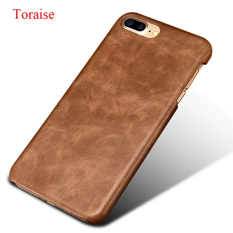Чехол Toraise для iPhone 8 Plus роскошный Винтажный чехол из натуральной кожи пластиковая