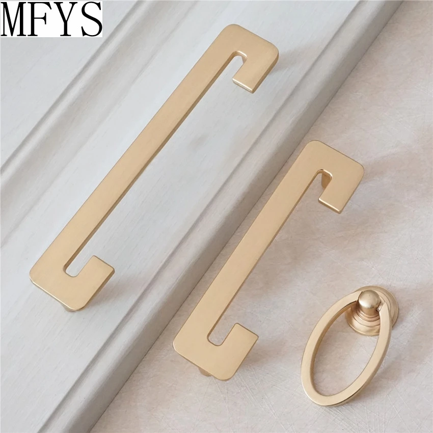

3.75'' 5'' Modern Door Handles Drop Ring Pulls Knobs Brass Drawer Knob Pull Handles Dresser Pulls Kitchen Cabinet Knob Handle
