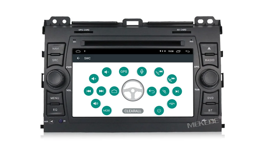 Новое поступление! Mekede android 9,1 Автомобильная Мультимедийная система для Toyota Prado 120 2004-2009 с 2 Гб+ 32 ГБ gps навигация радио плеер