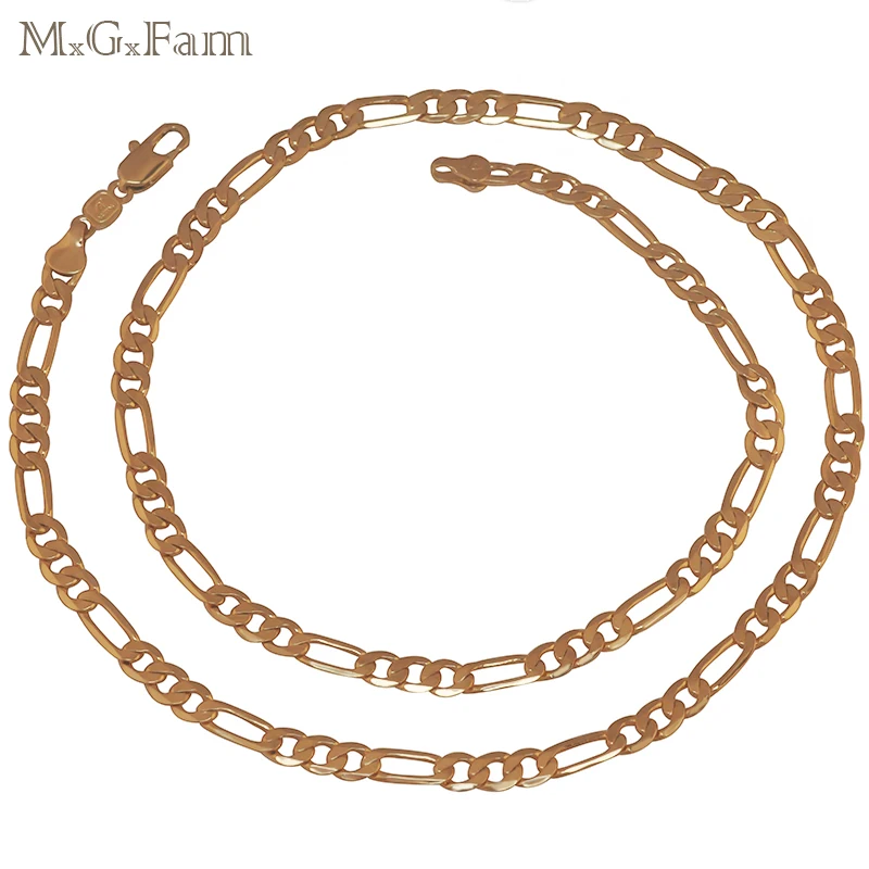 MxGxFam (60 см * 6 мм) золотой цвет цепочка ожерелья ювелирные изделия для мужчин