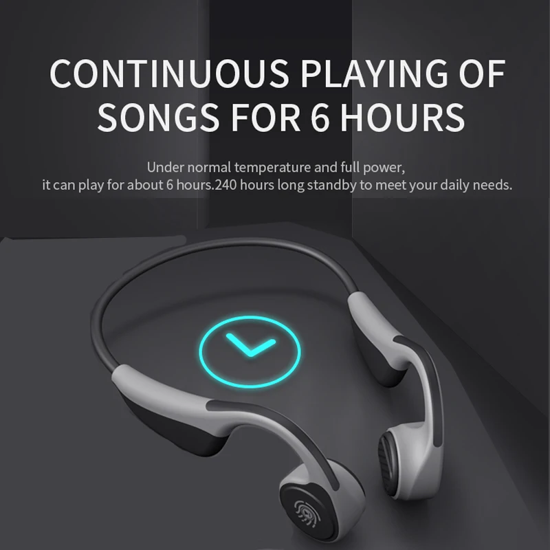 Беспроводные наушники Bluetooth 5 0 спортивная Гарнитура костной проводимости с
