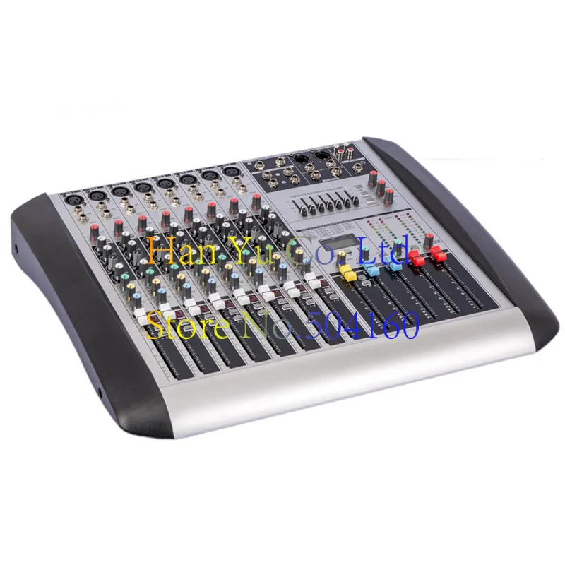 Профессиональный 8-канальный микрофонный микшер с эффектом DSP pure station HX802 USB