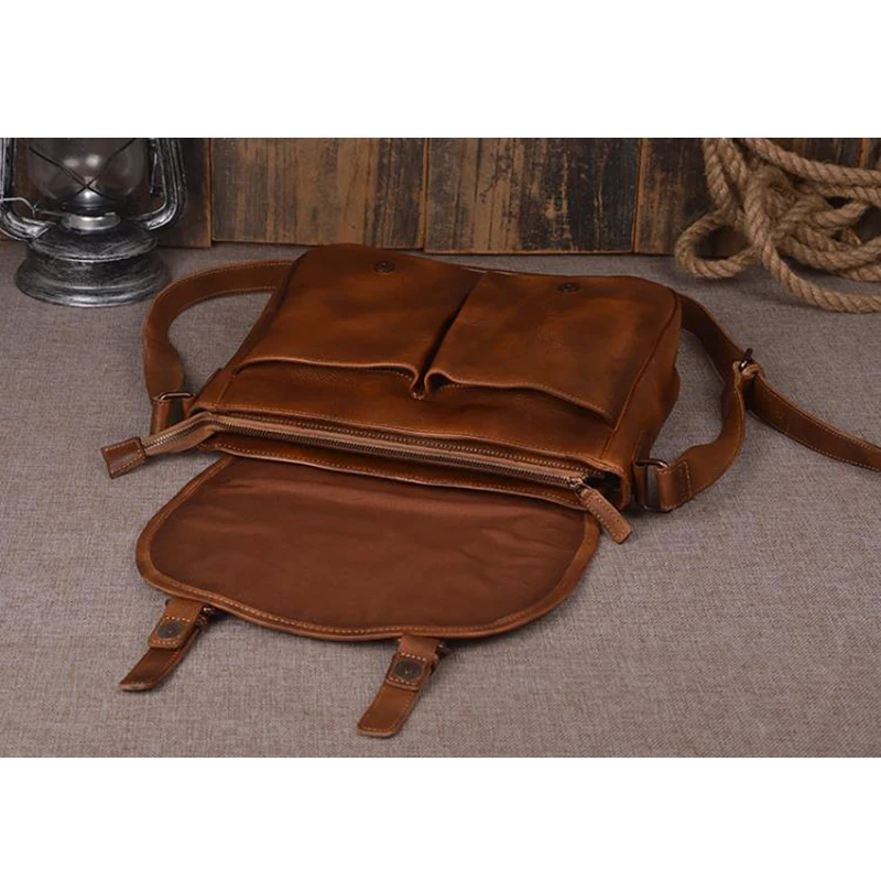 Сумка мессенджер NIUBOA Мужская из натуральной кожи|genuine leather men bag|bag high qualityleather man bags |